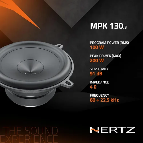 Miniatura 5 de HERTZ Mille Pro Series MPK 1303 5.25" Sistema de componentes de audio profesional bidireccional
