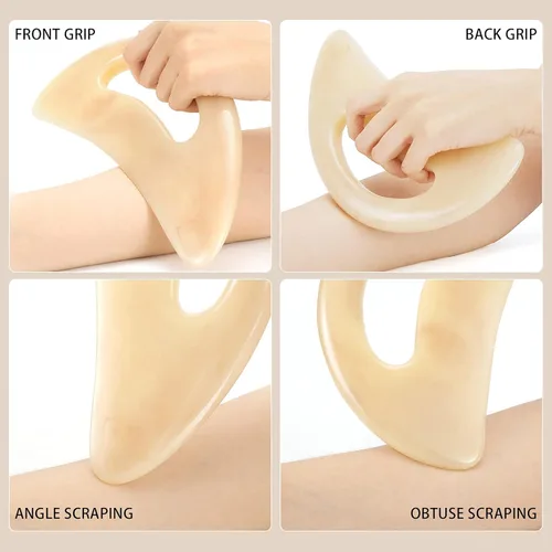 Miniatura 4 de AICNLY Herramienta grande de masaje gua sha, masajeador de drenaje linfático, herramientas de masaje de raspado muscular, herramientas de escultura