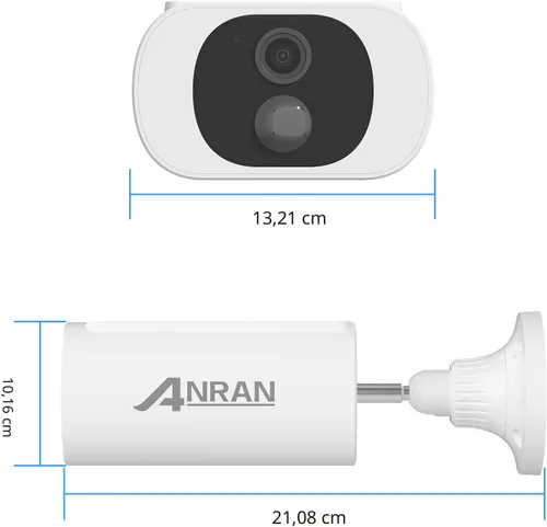 Miniatura 9 de ANRAN Cámaras de seguridad solar 2K inalámbricas para exteriores, cámara de vigilancia WiFi de 2.4 GHz, cámara para exteriores para seguridad