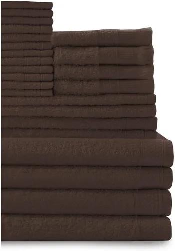 Miniatura 11 de Baltic Linen Juego de toallas de 100 % algodón, 4 toallas de baño, 4 toallas de mano, 4 puntas de los dedos con flecos, 12 toallas pequeñas