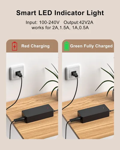 Miniatura 4 de Cargador de scooter eléctrico de 42 V 2A compatible con Jetson Electric Bike JY-420150 para Jetson Bolt/Bolt
