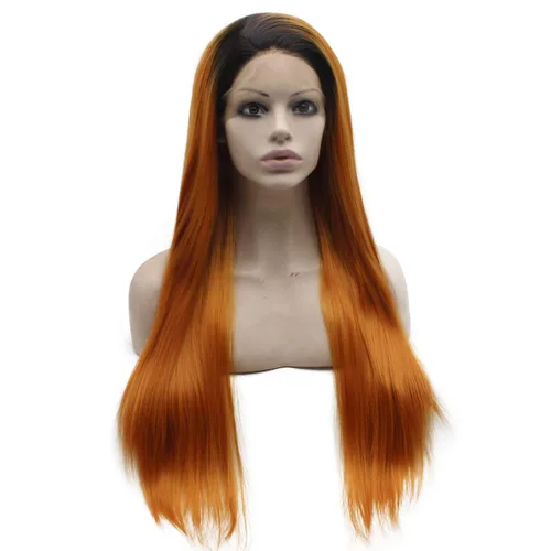 Miniatura 9 de Mxangel - Peluca sintética larga atada a mano, color azul ombré, con encaje frontal, resistente al calor, fibra de pelo Azul Degradado