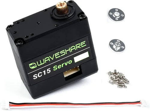 37.5 lbs SC15 Gran Torque Programable Serial Bus Servo Motor, Servo o Motor Modos Duales para Brazos Robóticos, Robots Hexápodos, Robots Humanoides,