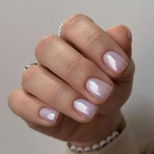 Uñas postizas cuadradas cortas a presión, uñas postizas pequeñas, color rosa, cobertura completa, con pegamento de uñas, color sólido, brillante,