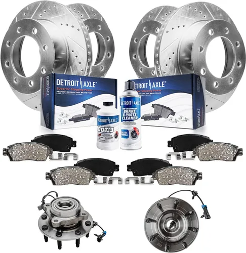 Miniatura 10 de Detroit Axle - 4 rotores de freno para Chevrolet Cruze 2014 2015 [modelos de motores de gas] Rotores de freno de disco perforados y ranurados
