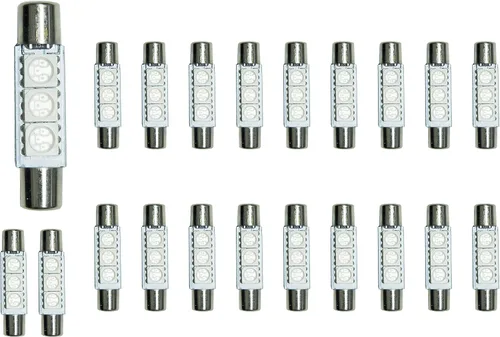 Miniatura 4 de PA LED 4 x LED 5050 3SMD Fuse Festoon Bulb Dome Interior Luz Interior Coche Visera Solar Espejo Luz 1.220 in (blanco)