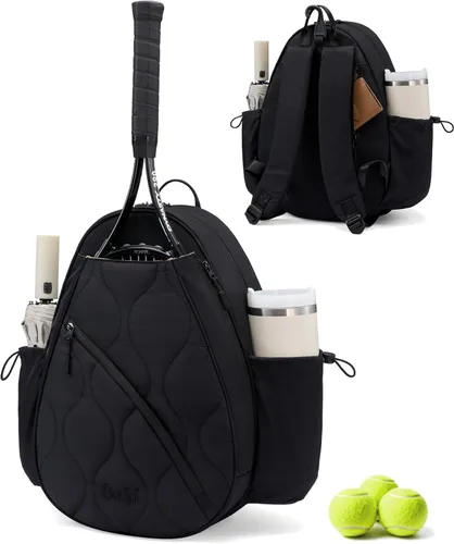 Miniatura 10 de Mochila de tenis Sucipi para mujeres y hombres, mochila para raquetas de tenis resistente al agua y lavable a máquina, bolsa deportiva ligera