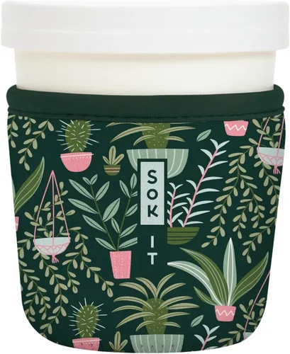 Miniatura 68 de Sok It IceCreamSok - Funda de neopreno aislada (flores abstractas, pintas de helado cónicas)