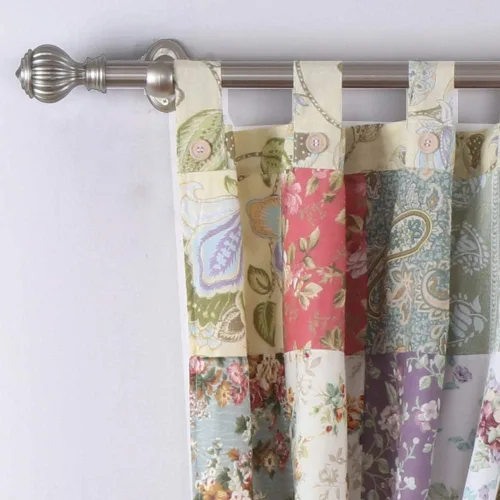 Miniatura 3 de Greenland Home Par de paneles de patchwork Blooming Prairie 42 x 84