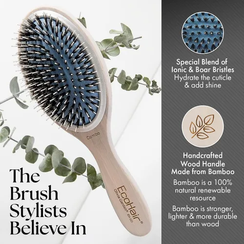 Miniatura 5 de Olivia Garden EcoHair - Cepillo de pelo de paleta de bambú