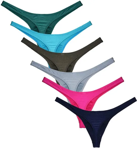 Miniatura 2 de OROCOJUCO Hombres Bolsa Tanga Dibujo Spandex T-Back Elástico Mini Escritos Bikini Ropa