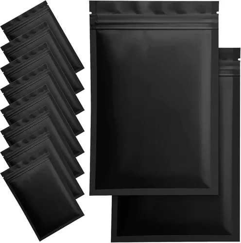 Miniatura 9 de 100 piezas de bolsas resellables a prueba de olores - 4 x 6 pulgadas, bolsas de papel de aluminio, bolsas planas transparentes de almacenamiento