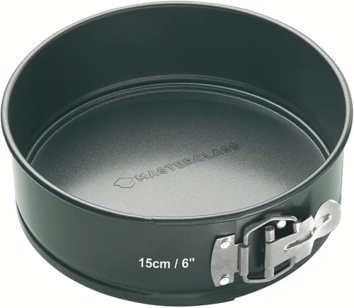 Miniatura 4 de MasterClass KCMCHB68 - Molde desmontable (4.3 in, base suelta y PFOA, antiadherente, acero al carbono de 0.039 in, 4.5 pulgadas, color gris)
