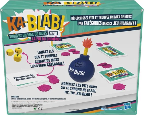 Miniatura 4 de Hasbro Gaming F2562101 Ka-Blab Familias, Adolescentes y Niños, a partir de 10 años, Juego de Grupo para 2 a 6 Jugadores de Scattergories, Multicolor