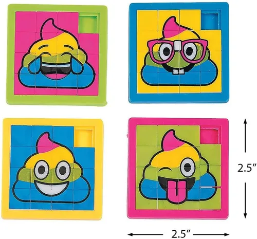 Miniatura 2 de Rainbow Poop Smile Slide Puzzles (juego de 12)