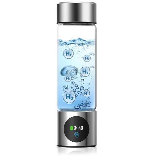 Generador de botellas de agua de hidrógeno, agua de hidrógeno portátil recargable aquahealth, máquina ionizadora de agua de hidrógeno, con