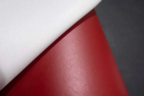 Miniatura 5 de The Yard Boat Auto - Tela de tapicería de vinilo marino con respaldo de espuma de 1/4 pulgadas, color rojo medio, 54 pulgadas de ancho Rojo Mediano