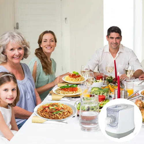 Miniatura 7 de Máquina eléctrica para hacer pasta, máquina automática para hacer fideos con 13 formas de pasta, máquina de pasta puede hacer fideos largos
