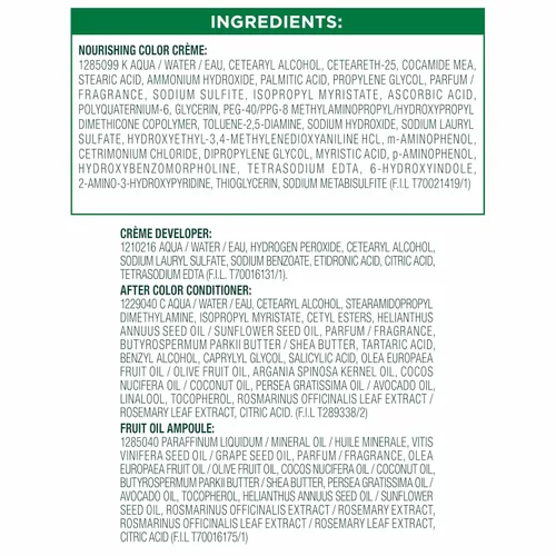 Miniatura 10 de Garnier Nutrisse - Tinte en crema nutritiva para el cabello, permanente, 22 negro azulado intenso (Mulberry), 2 unidades (el empaque puede variar)
