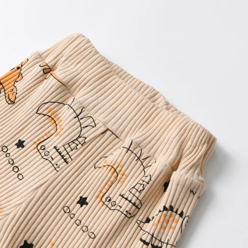 Miniatura 90 de Conjunto de 3 piezas de ropa de bebé recién nacido con estampado de manga larga + pantalones + sombrero