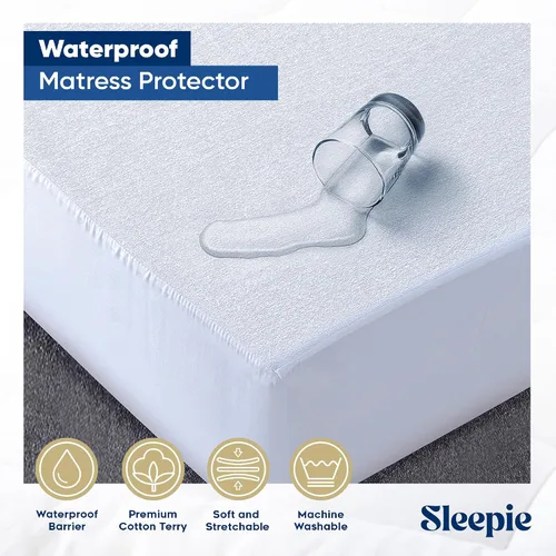 Miniatura 3 de Sleepie Protector de colchón impermeable de alta calidad, funda de colchón de algodón lavable a máquina para cama, protector de colchón refrescante