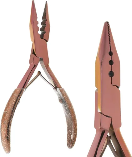 Miniatura 11 de Comfortable Handles Pro - Kit de herramientas de extensión de cabello, 3 agujeros, micro y nano, alicates para prensar y quitar el cabello, alicates