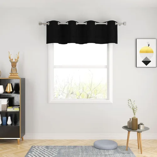 Miniatura 23 de UPOPO Cortinas de niveles de cocina negras de privacidad de lino texturizado de 24 pulgadas de largo, cortinas de café sobre el fregadero, cortinas