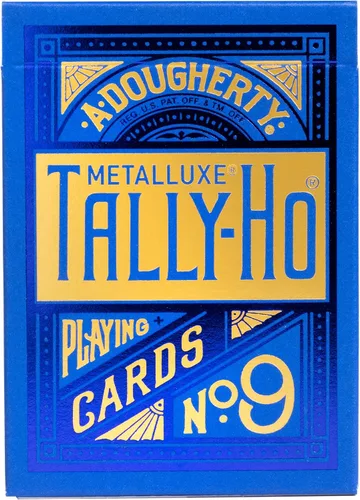 Miniatura 2 de Tally-Ho MetalLuxe - Juego de cartas azules
