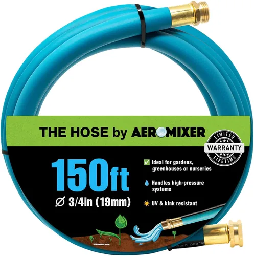 Miniatura 29 de Aeromixer THE HOSE - Manguera de jardín de 1 pulgada de 15 pies con juego de adaptadores para espitas de 3/4, mangueras de jardín comerciales sin