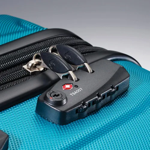 Miniatura 6 de Samsonite Omni - Juego de 3 piezas con accesorios para equipaje Azul Caribe Equipaje rígido con ruedas