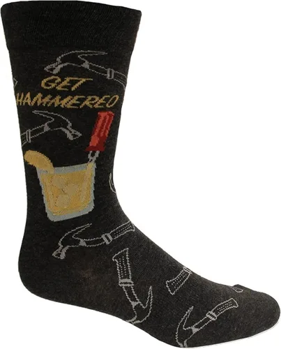K. Bell Calcetines altos para hombre, bromas divertidas y juegos de palabras, 1 par, regalos geniales y divertidos de la cultura pop