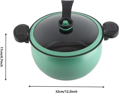 Miniatura 6 de Micro olla a presión utensilios de cocina de cocción rápida, 12.2 x 11.0 * 6.7 in utensilios de cocina antiadherentes para microondas, olla Verde