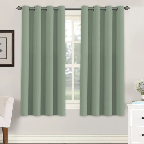 Miniatura 187 de H.VERSAILTEX - Cortinas blackout con aislamiento térmico y ojales en la parte superior, para patios, puertas correderas y división de habitaciones
