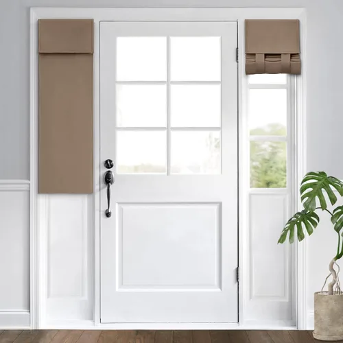 Miniatura 117 de HOMEIDEAS Cortinas Opacas para Aula para Puerta Principal, Cubierta de Ventana de Puerta de Aula, Persianas de Privacidad con Aislamiento Térmico