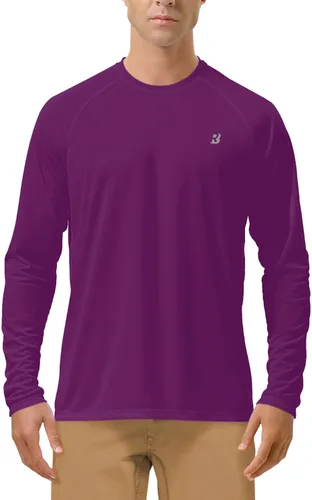 Miniatura 22 de Roadbox Camisas de Protección Solar UV UPF 50+ para Hombres Manga Larga SPF Rash Guard para Pesca Senderismo Natación Correr 2 Pack - blanco