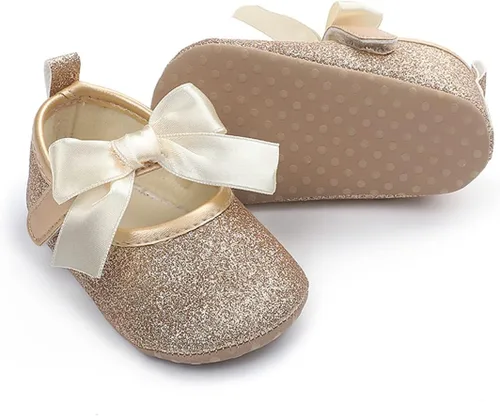 Miniatura 3 de LAFEGEN Zapatos de bebé para niña, antideslizantes, suela suave, de piel sintética, para bebé, Mary Jane, zapatos planos para primeros pasadores