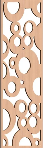 Miniatura 180 de Farwell Paneles de pared decorativos de madera con calado, 13 3/8 pulgadas de ancho x 34 3/8 pulgadas de alto x 1/4 de alto, roble rojo rojo