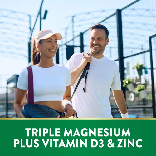 Miniatura 4 de Nature's Truth Suplemento triple de complejo de magnesio 60 cápsulas glicinato, citrato y malato con D3 y zinc Vegetariano, sin OMG y sin