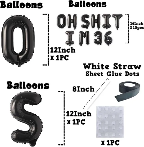 Miniatura 2 de Globos de látex de 16 pulgadas con texto en inglés "Oh I'm 14" Black Hallo Fourteen Cheers to 14 Years Old Theme Decor for Man Woman Happy 14th