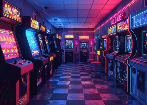 Miniatura 5 de Telón de fondo retro para fotografía, videojuego retro para niños, sala de juegos, fondo de los años 80 y 90, decoración de fiesta de cumpleaños