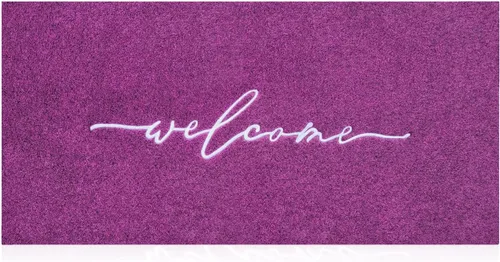 Miniatura 21 de AAZZKANG Alfombra Amarilla para Puerta Exterior Alfombra de Bienvenida para Puerta Interior, Alfombra Antideslizante de Goma para Puerta, Alfombras