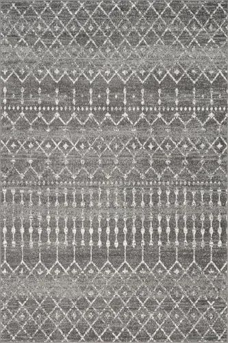 Miniatura 3 de nuLOOM Alfombra decorativa Blythe marroquí, 2 'x 3', gris oscuro