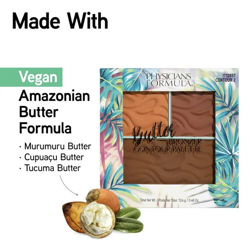 Miniatura 5 de Physicians Formula Paleta de contorno de bronceador de mantequilla, media/oscura