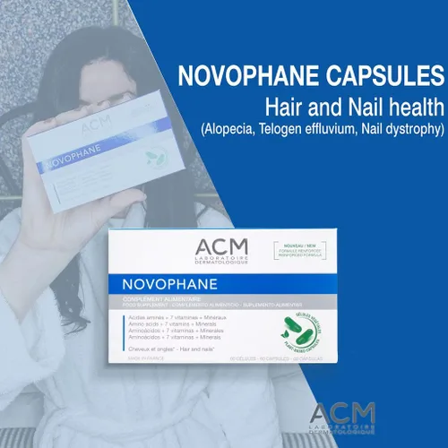 Miniatura 3 de ACM Laboratoire Novophane Caps Anti Hair Loss Alopecia Treatment Nails Fragility Skin Capital