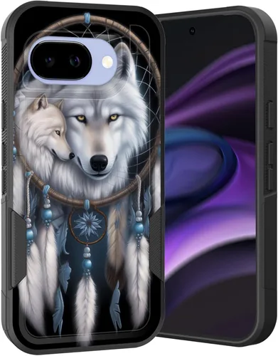 Miniatura 172 de Funda para Pixel 6A, Híbrida de Doble Capa de Servicio Pesado Resistente a Prueba de Golpes PC Duro + Funda Protectora de Silicona Suave para Google