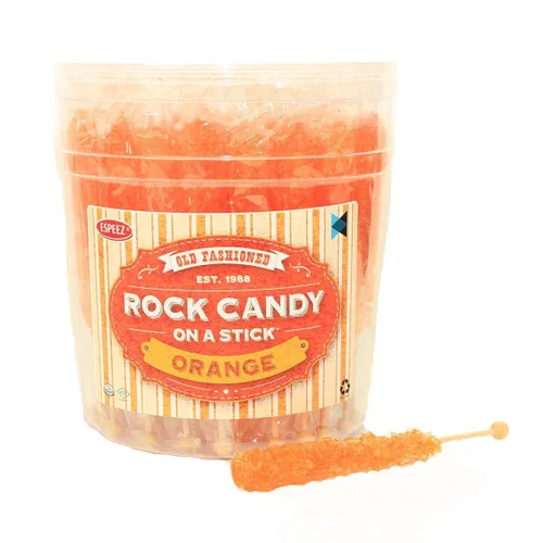 Miniatura 34 de Palitos de caramelo de roca extragrandes: 12 paletas de cereza rosa – envueltas individualmente – Palitos de caramelo de roca de cristal
