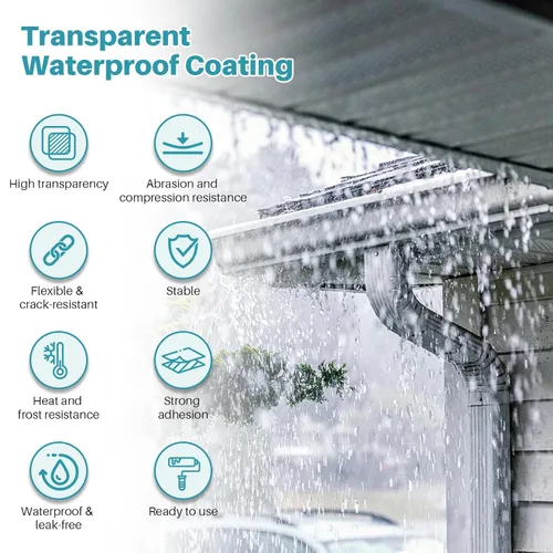 Miniatura 5 de Agente de revestimiento impermeable transparente de 35.27 oz, sellador aislante impermeable súper fuerte, sellador impermeable invisible