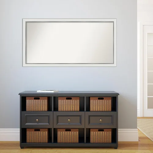 Miniatura 878 de Amanti Art Espejo personalizado, espejo estrecho de baño de oro blanco, espejo de pared o espejo de tocador de baño sobre el fregadero