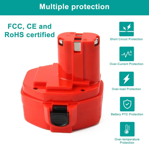 Miniatura 3 de CREABEST Paquete de 2 baterías de 3.5Ah Ni-MH 14.4V compatibles con 1434 1420 1422 1433 PA14 1435 1435F 192600-1 193985-8 192699 193157-5 193158-3