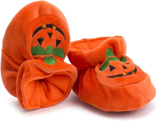 Miniatura 3 de Luckinbaby Botines de calabaza de Halloween para recién nacidos, para bebés, niños y niñas, unisex, con suela suave, para cuna